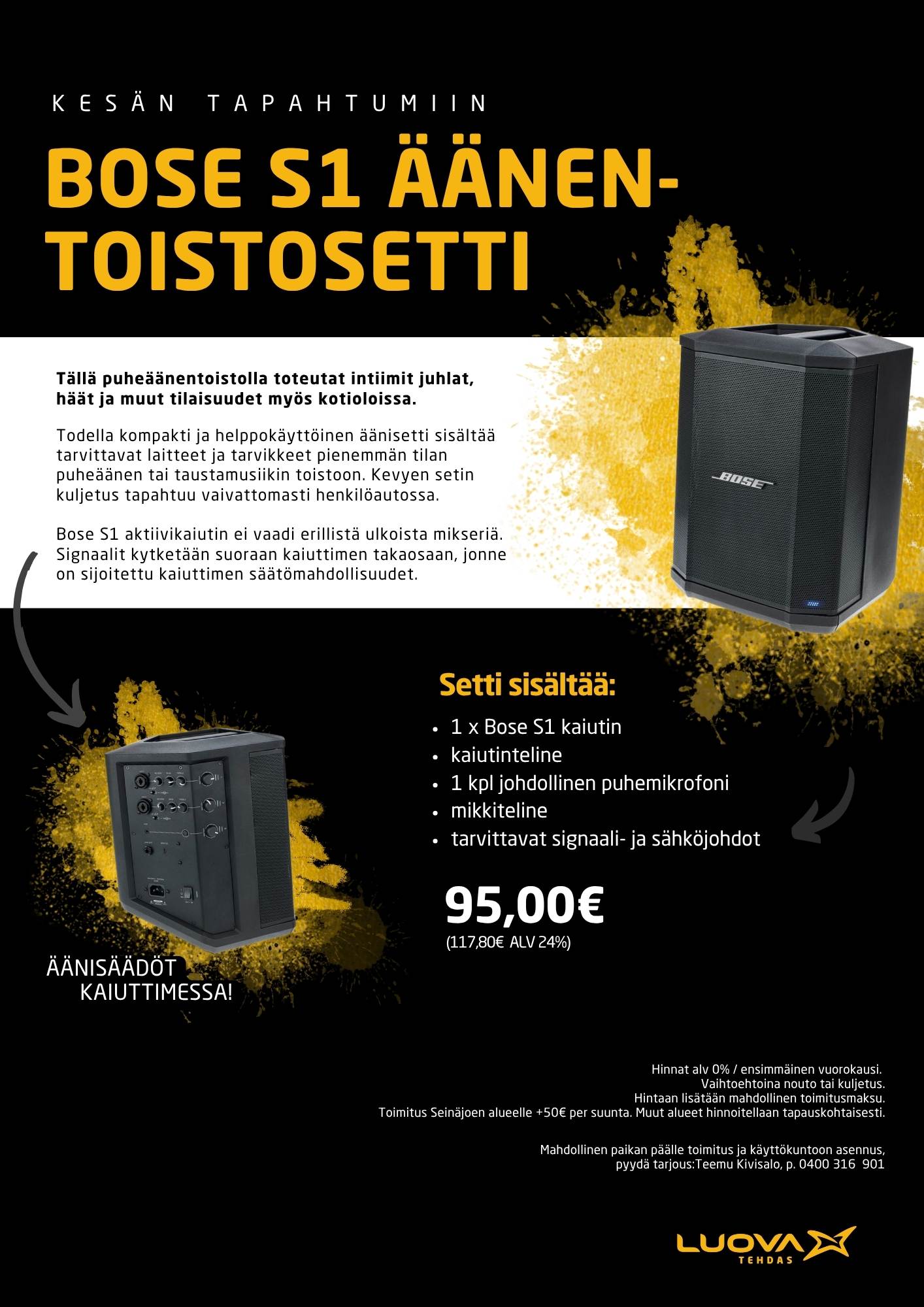 puheäänentoisto Bose S1